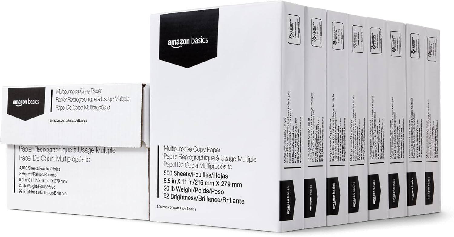 Amazon Basics Multipurpose Copy Printer Paper
