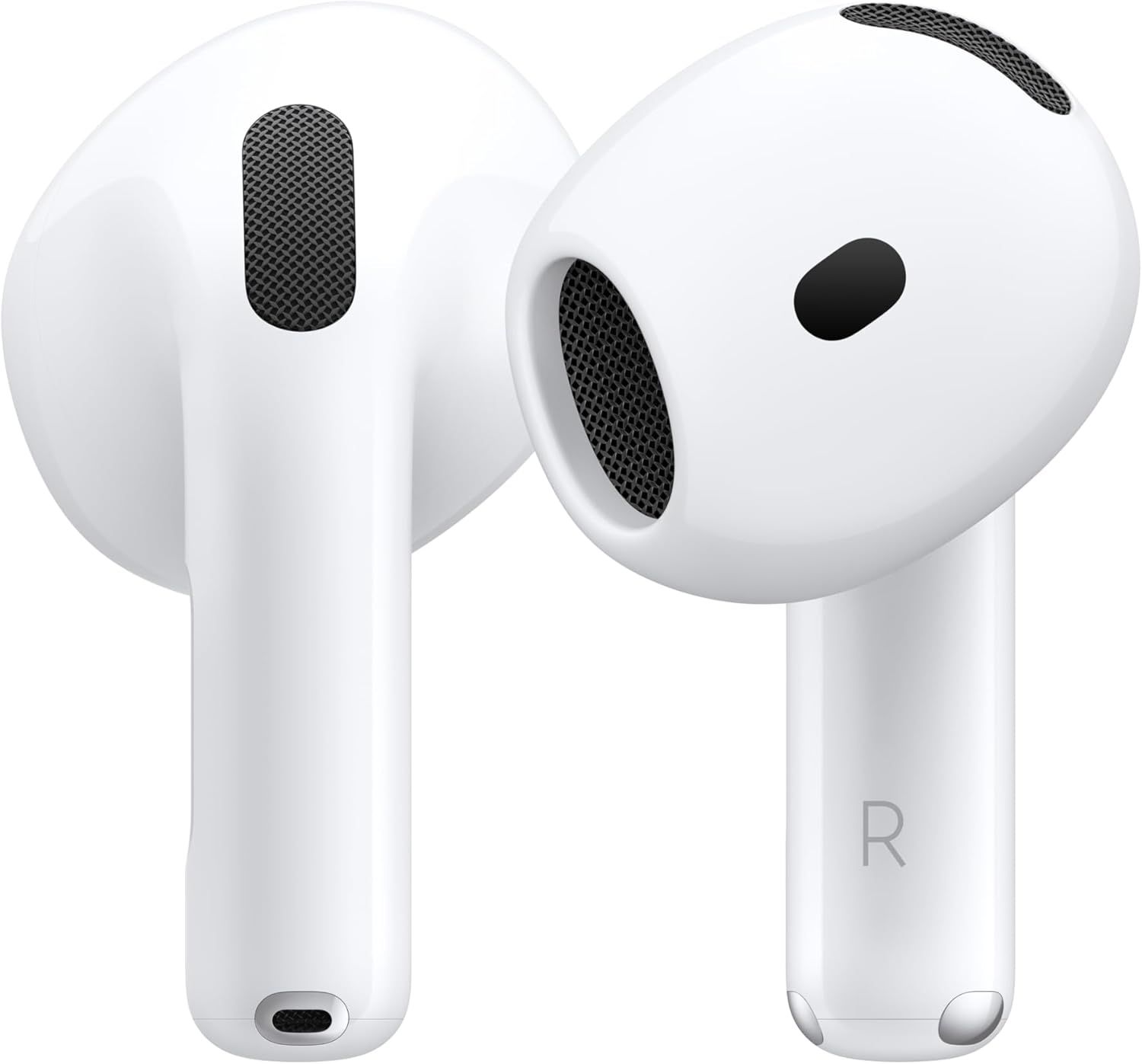 Displays the core product—a pair of wireless earbuds—in a clean, catalog-style presentation to show the shopper exactly what they are purchasing.