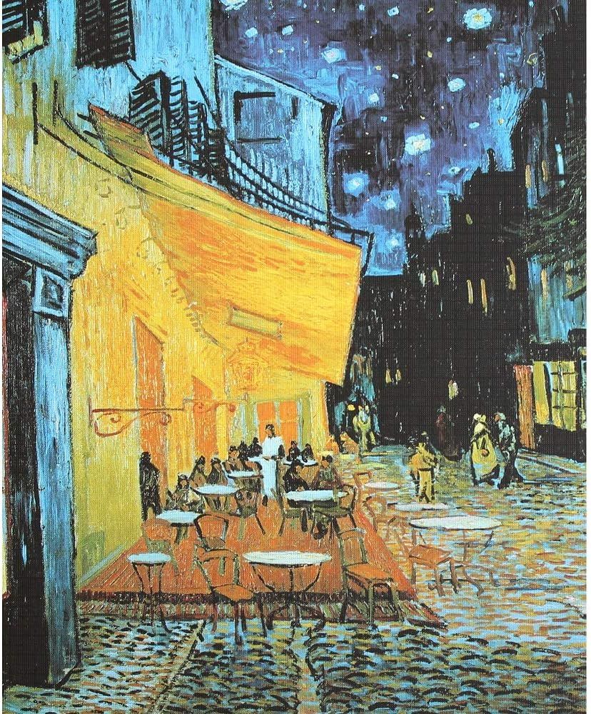 This appears to be a famous painting (Van Gogh's Cafe Terrace at Night) rather than a typical Amazon product hero image. It does not show a sellable product in a catalog format and requires human…