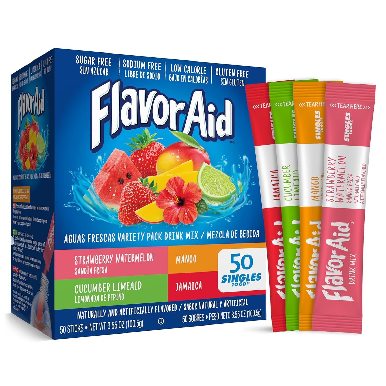 Flavor Aid Aguas Frescas Singles To Go Variety Pack