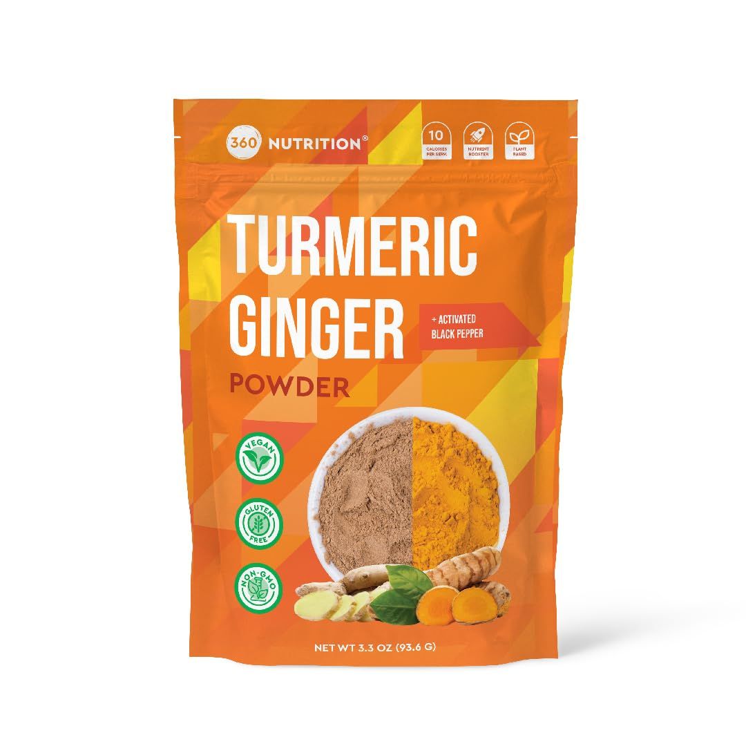 360 Nutrition Turmeric Supplement with Ginger Root Powder
