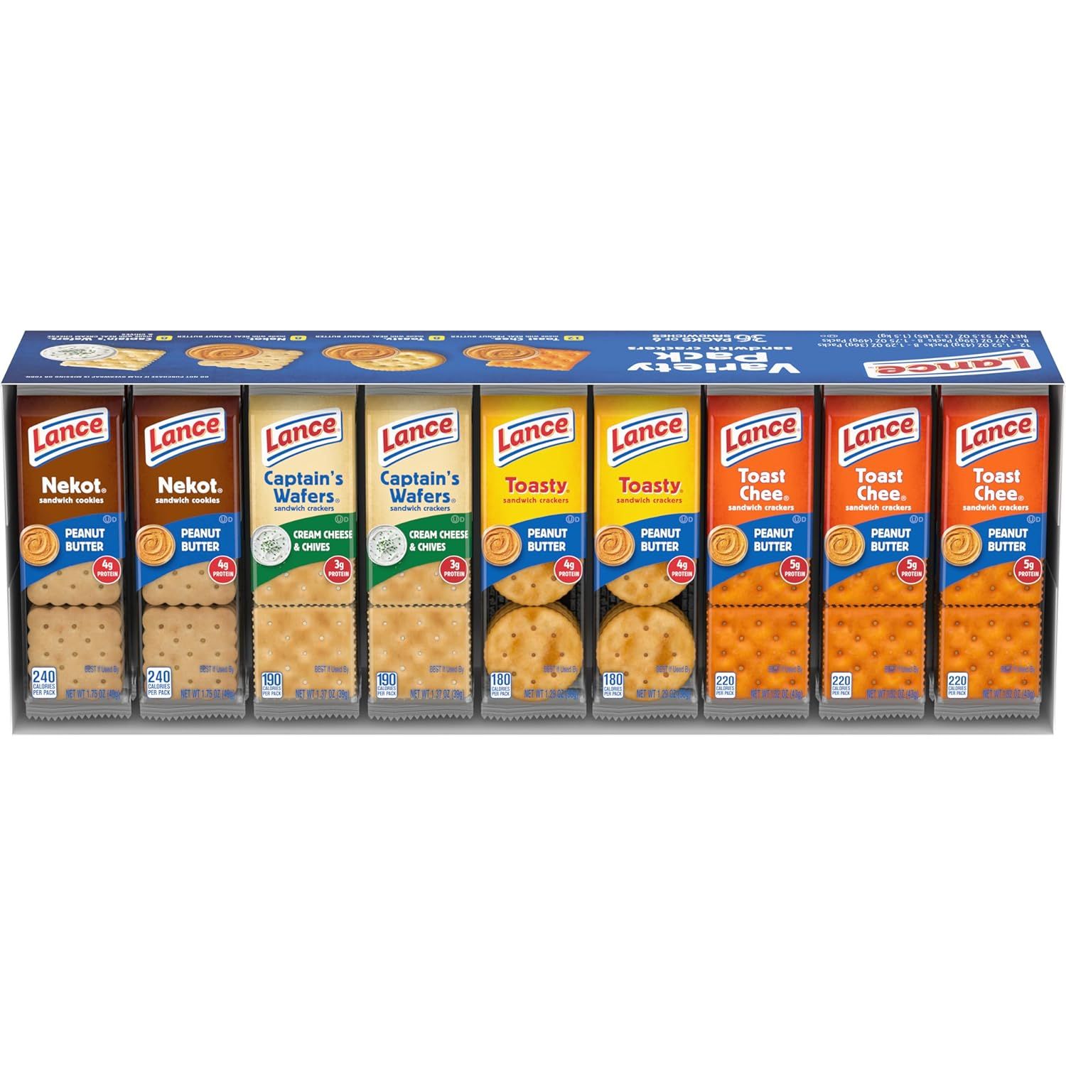 Lance Sandwich Crackers Variety Pack