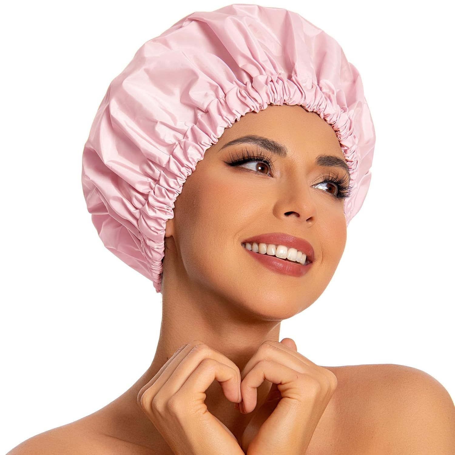 Shows a person wearing the product to demonstrate fit, comfort, and how it looks when worn, helping shoppers visualize themselves using the product. Displays the core sellable product clearly on a…