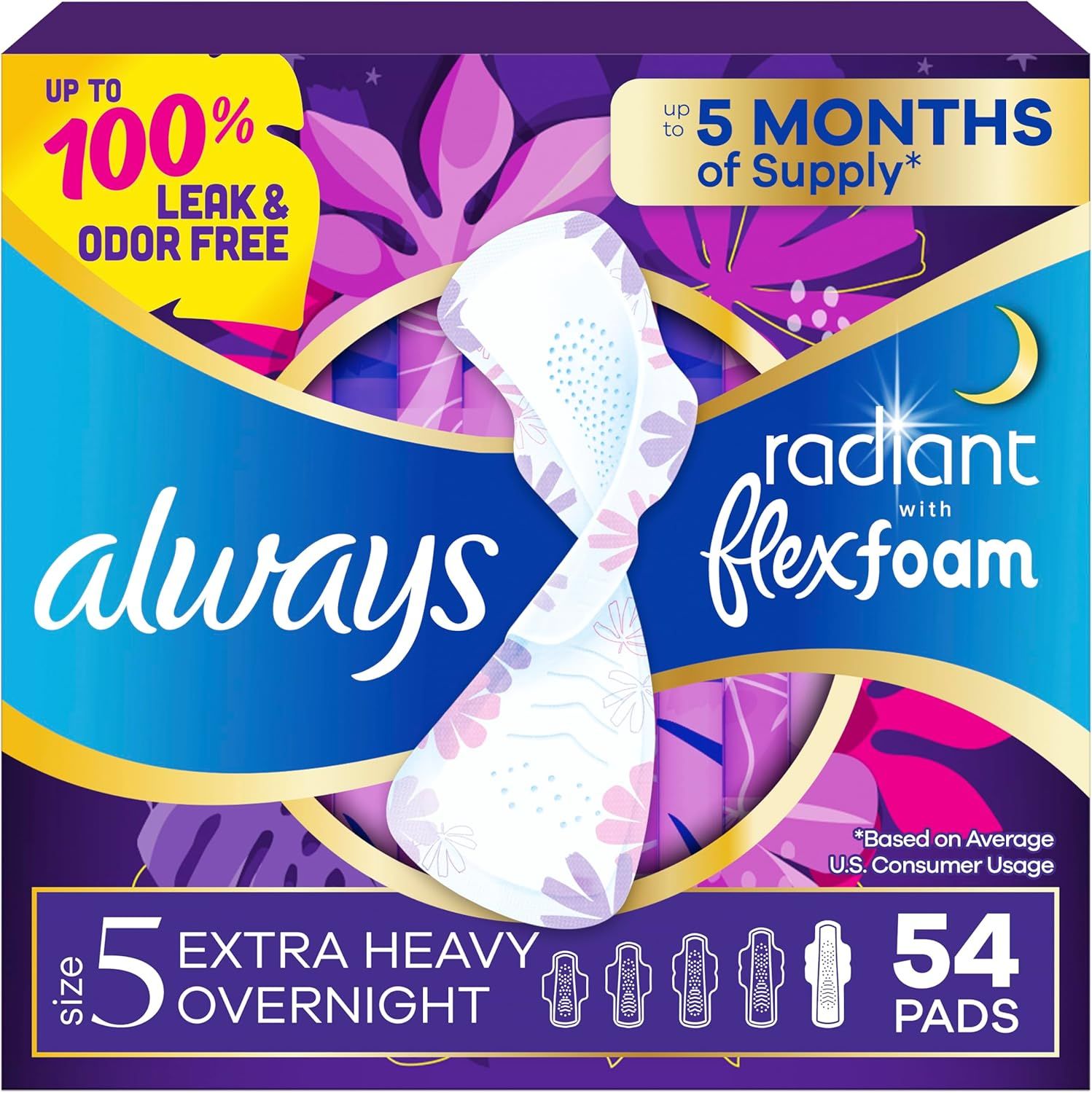 Shows the actual retail packaging the shopper will receive, helping them identify the product on shelf or at delivery and understand what the purchase includes. Uses decorative floral graphics,…