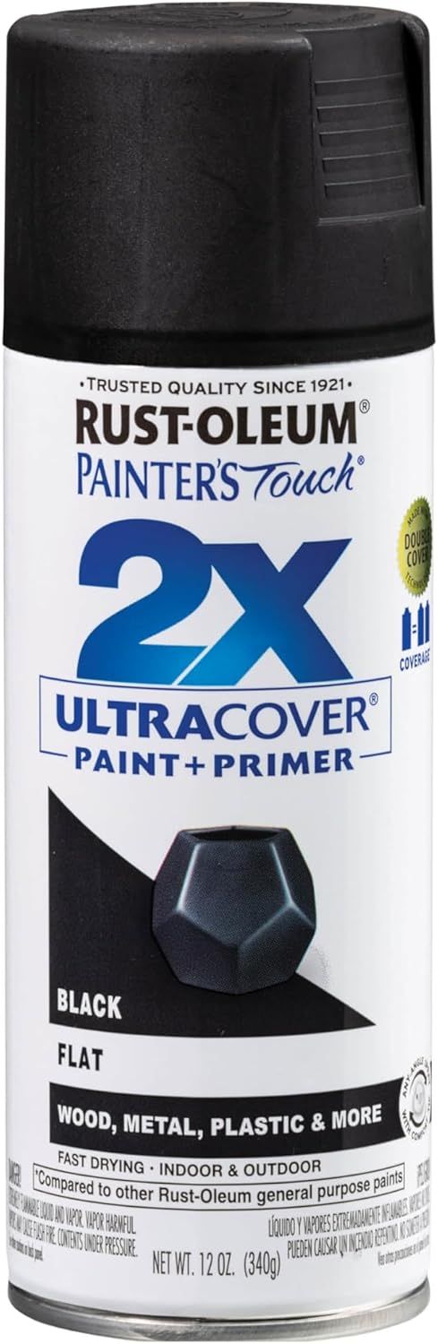 Shows the core product clearly so shoppers can identify the Rust-Oleum spray paint can, its color, and finish type. Displays the actual retail packaging with…