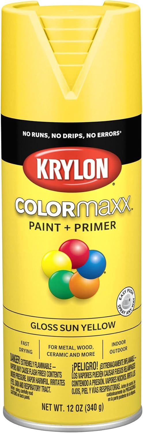 Shows the core product clearly so shoppers can identify the Krylon spray paint can, its color, and brand. Displays the retail packaging with brand name,…