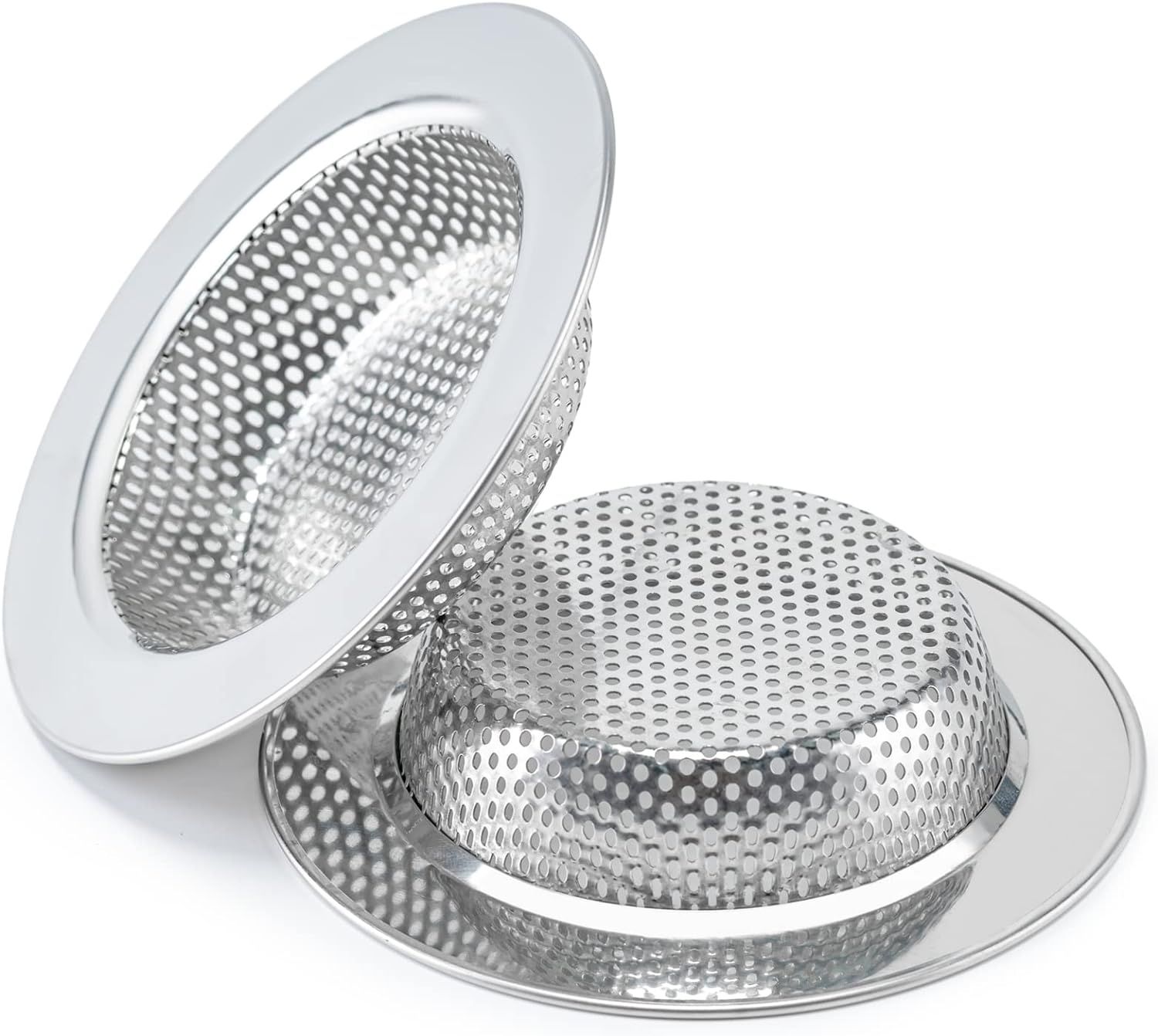 Displays the core product clearly on a white background to show the mesh strainer design and construction, allowing shoppers to see the perforated filtering…