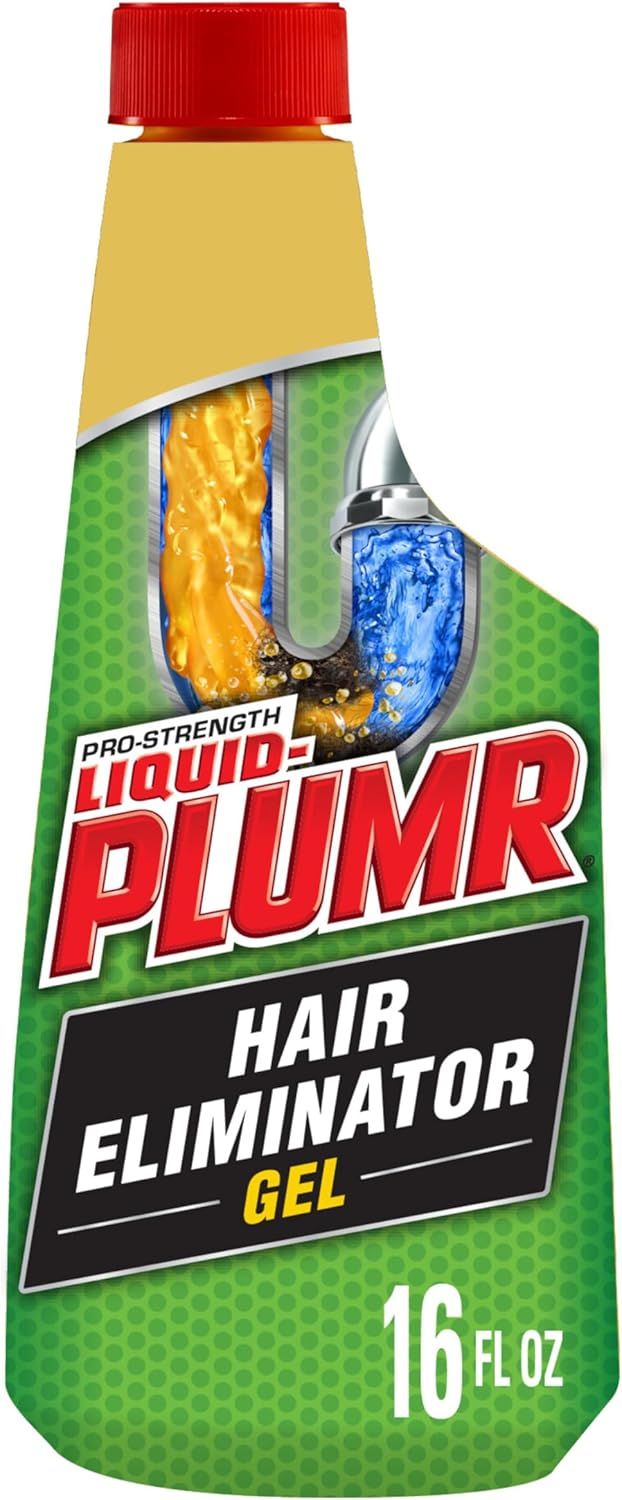 Shows the core product clearly with its packaging and branding to help shoppers identify the Liquid-Plumr Hair Eliminator Gel variant and understand what they are purchasing. Demonstrates how the…