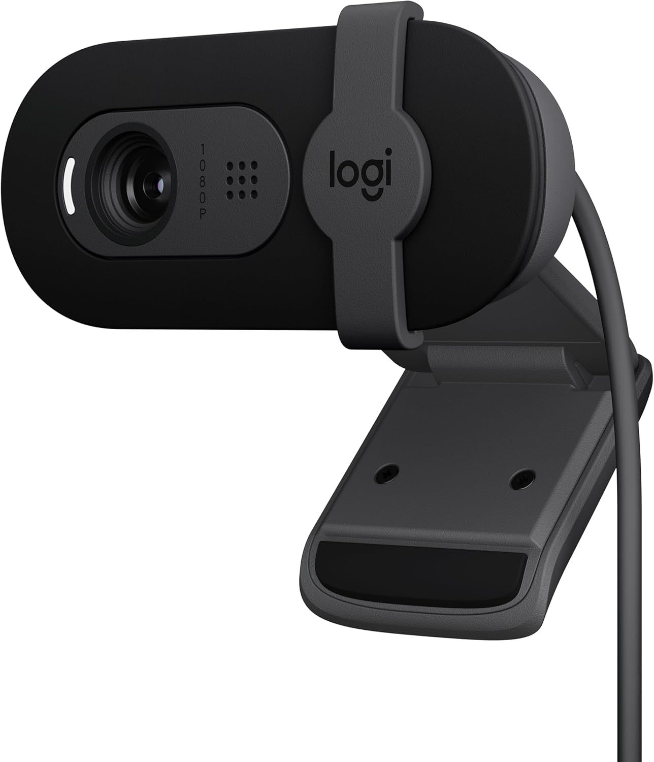 Displays the core product clearly to show shoppers the webcam's design, lens quality, and integrated privacy shutter feature.