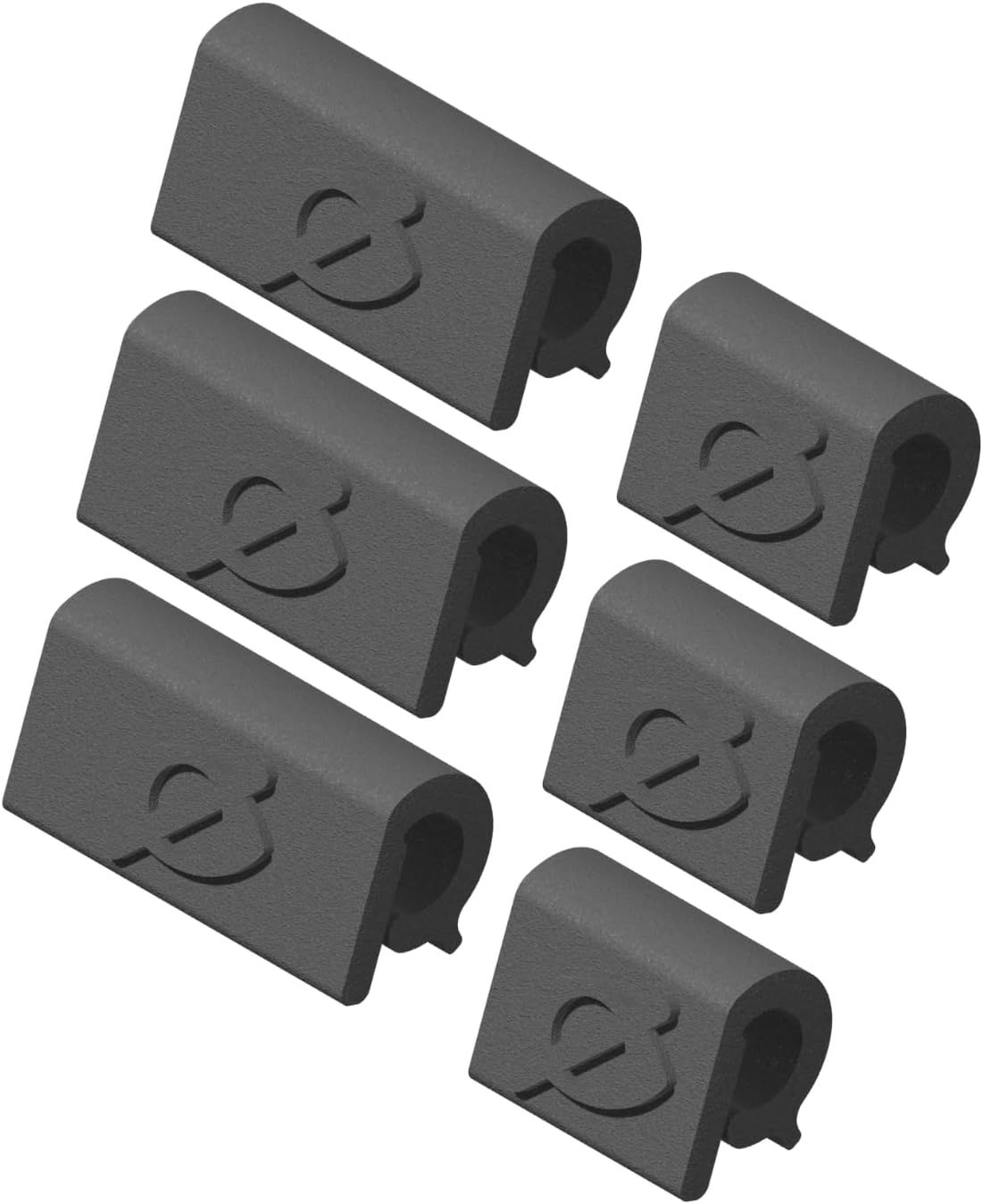 Shows the core product as a set of six identical mounting clips or cable management accessories, clearly displaying the product form and quantity included in…