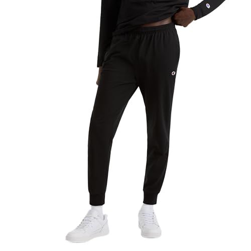Shows a person wearing the joggers to help shoppers visualize fit, length, and how the product looks when worn.