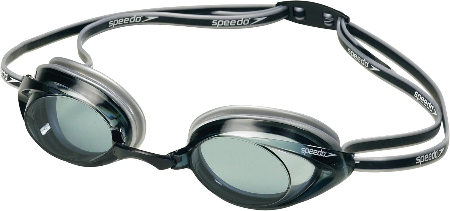 Displays the Speedo swim goggles clearly on a white background to show the product design, lens quality, and branded strap, helping shoppers evaluate the…
