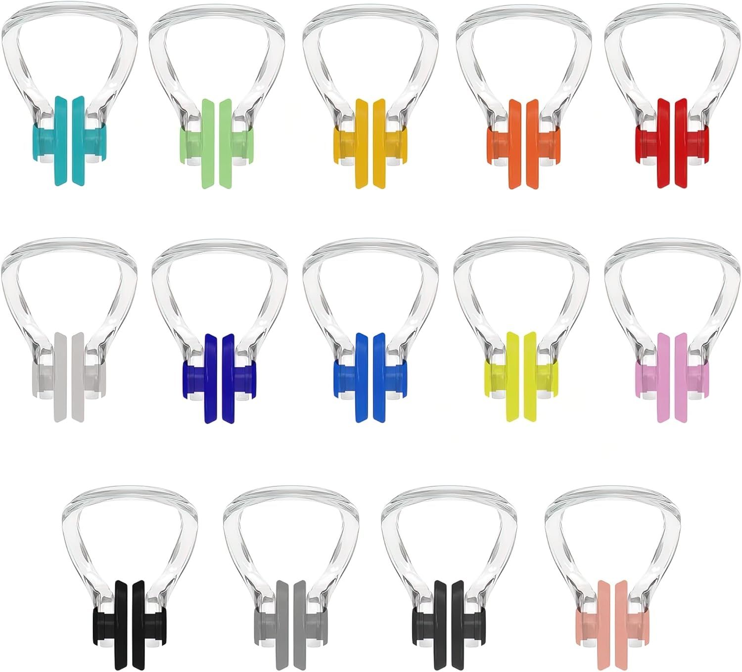 Displays the core product clearly on a white background, showing the nose clip design and construction to help shoppers understand what they are purchasing. Shows all available color options for the…