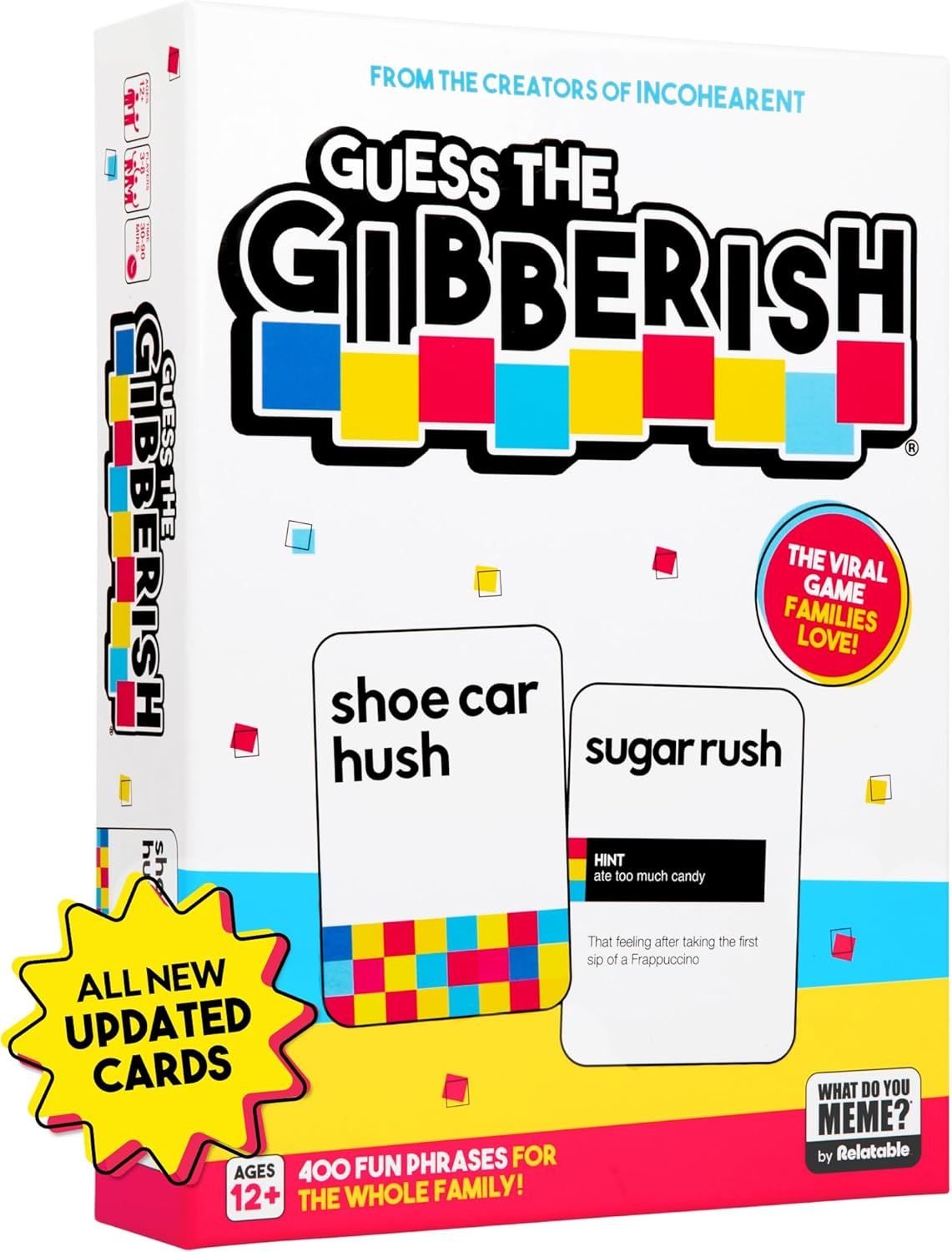 Shows the physical retail box packaging the buyer will receive, helping them recognize the product on shelves or upon delivery and understand what the game includes. Uses visual embellishments like…