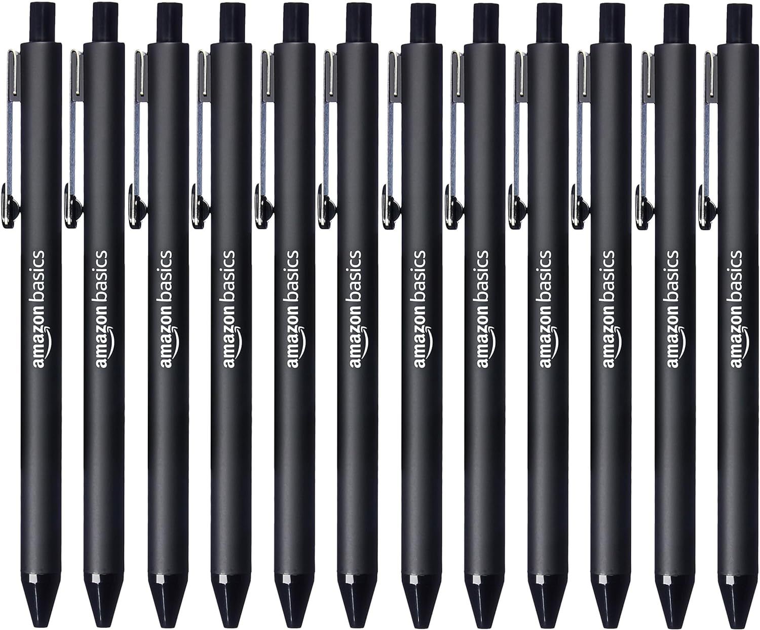 Shows the product is sold as a multi-pack of 12 identical pens, communicating value and quantity to shoppers who need multiple units.