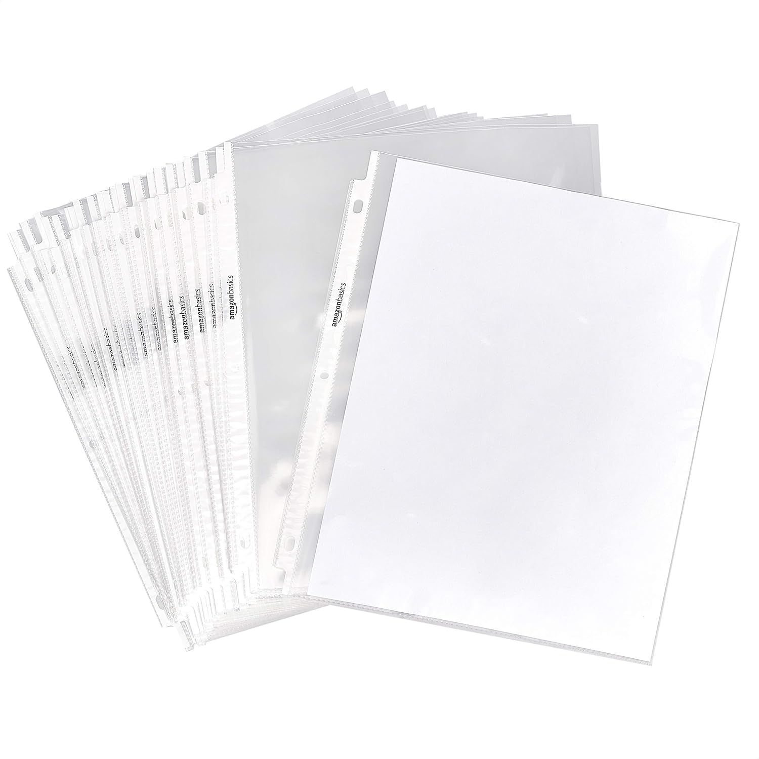 Amazon Basics Sheet Protectors for 3 Ring Binder
