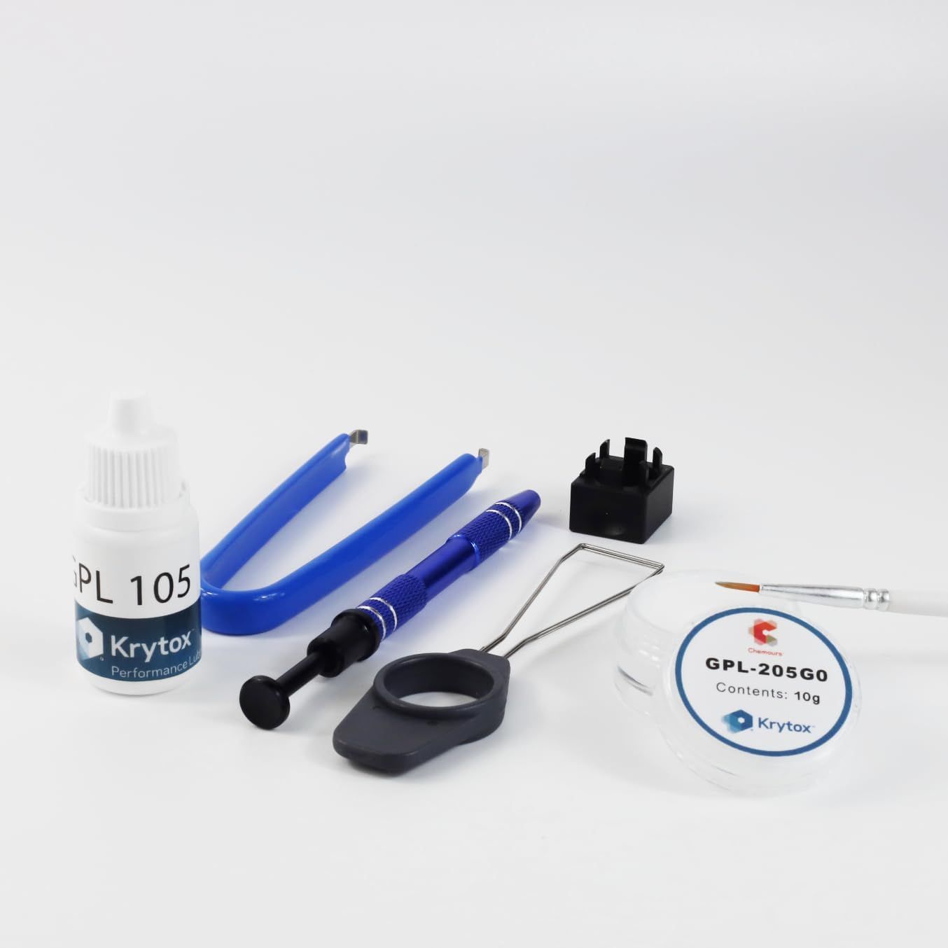 Displays the core product as a complete kit with all included tools and materials, showing shoppers exactly what they will receive in their purchase. Demonstrates the comprehensive nature of the kit…