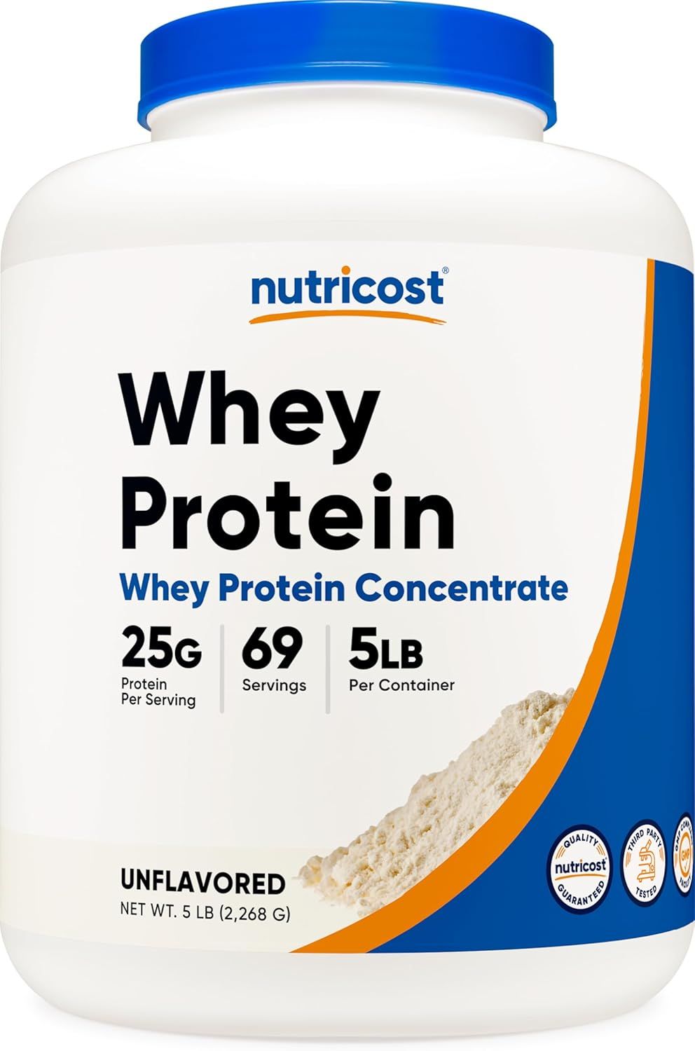 Displays the core product clearly with key nutritional information to communicate the protein content and serving size, helping shoppers quickly assess if this meets their fitness and dietary needs.…
