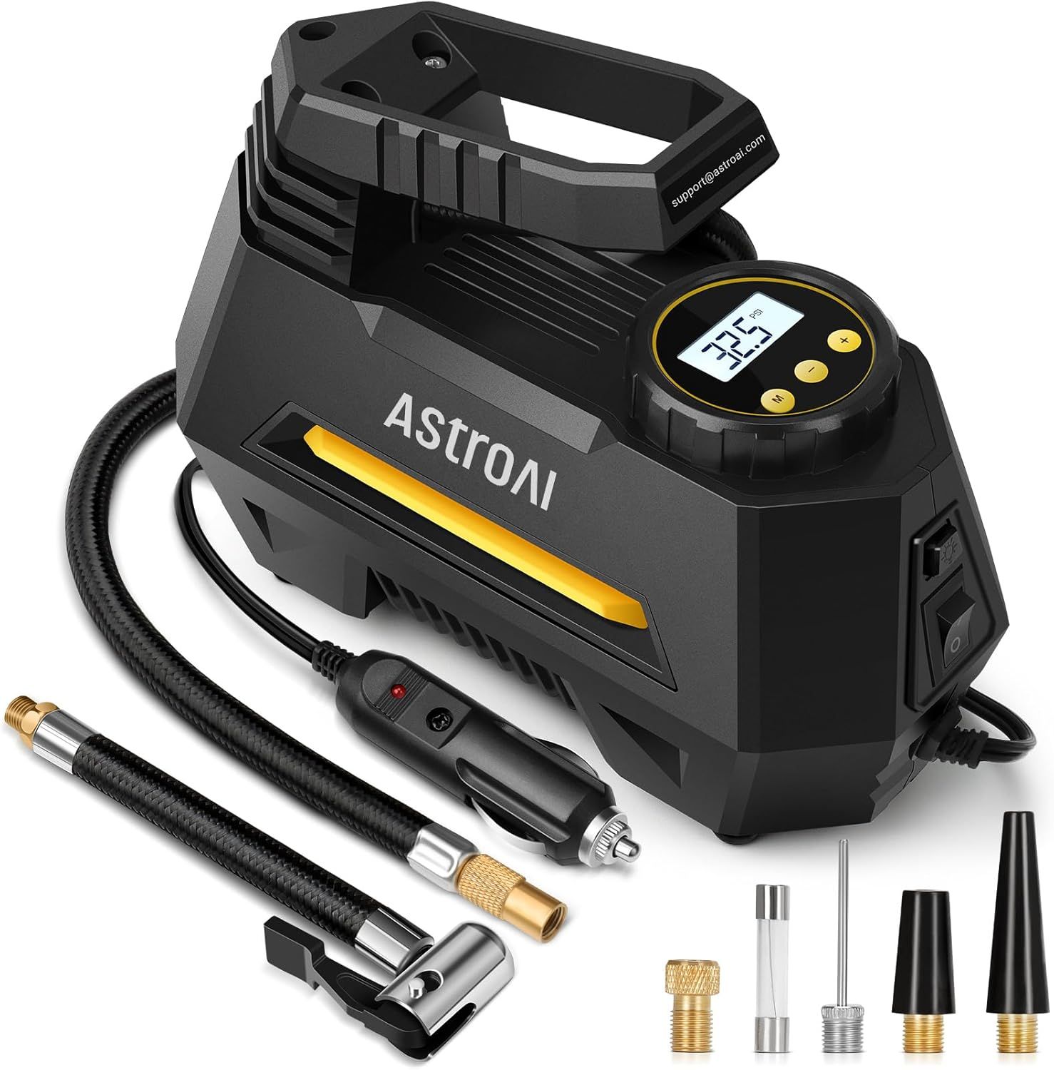 AstroAI AIRUN H Tire Inflator Portable Air Compressor Air Pump for Car…