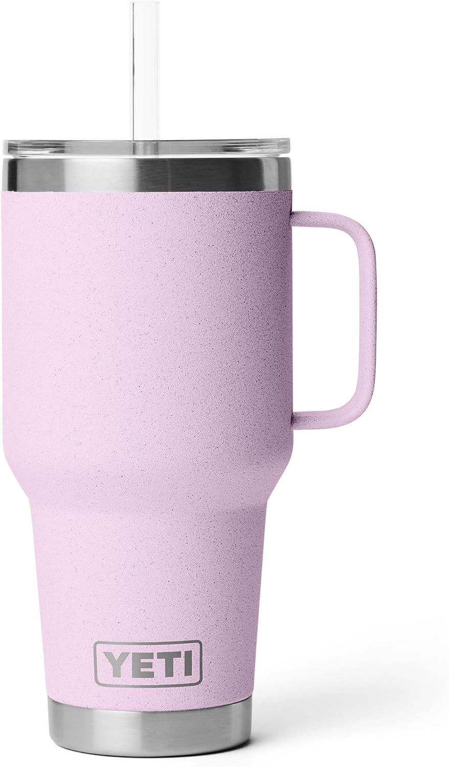 Displays the core product clearly on a white background, showing the tumbler's design, color, handle, straw, and YETI branding to help shoppers understand what they are purchasing. Shows the YETI…