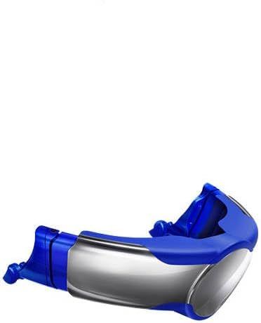 Displays the core VR headset product clearly to show shoppers what they will receive, emphasizing its sleek design and adjustable head straps.