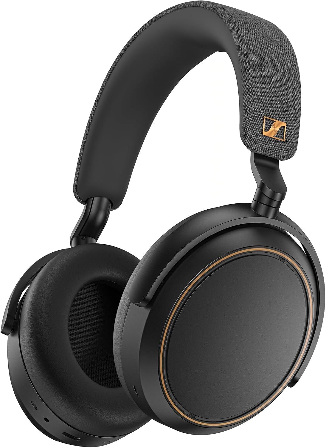 Shows the Momentum 4 headphones in a clean three-quarter view so the shopper can see the premium build.