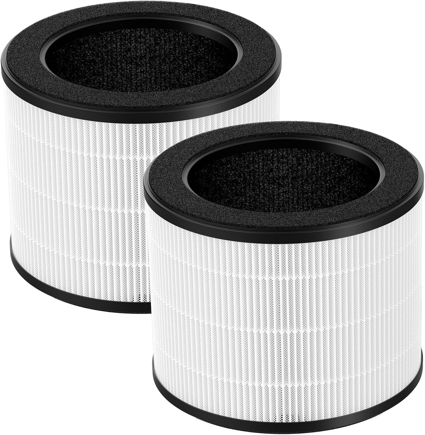 Shows the two identical replacement filters included in the set so shoppers see exactly what they receive and how the filter is built.