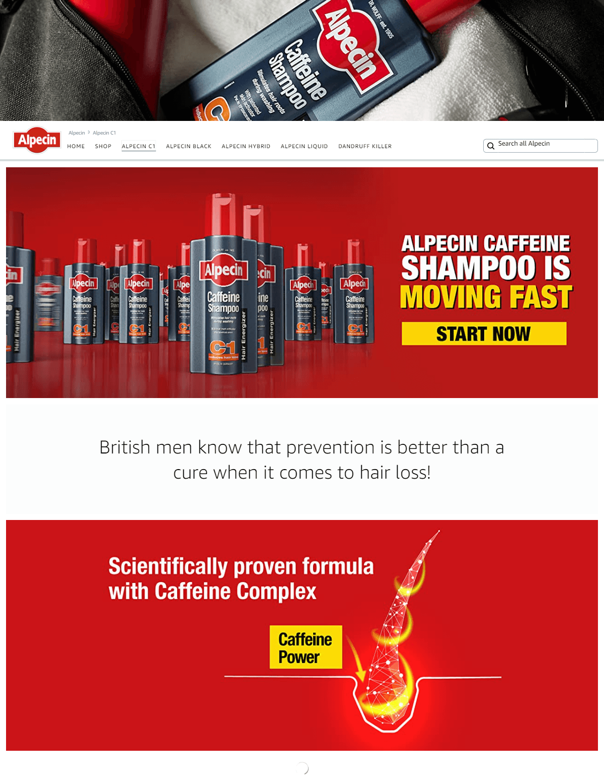 Brand Store for Amazon.co.uk  Alpecin  Alpecin C1