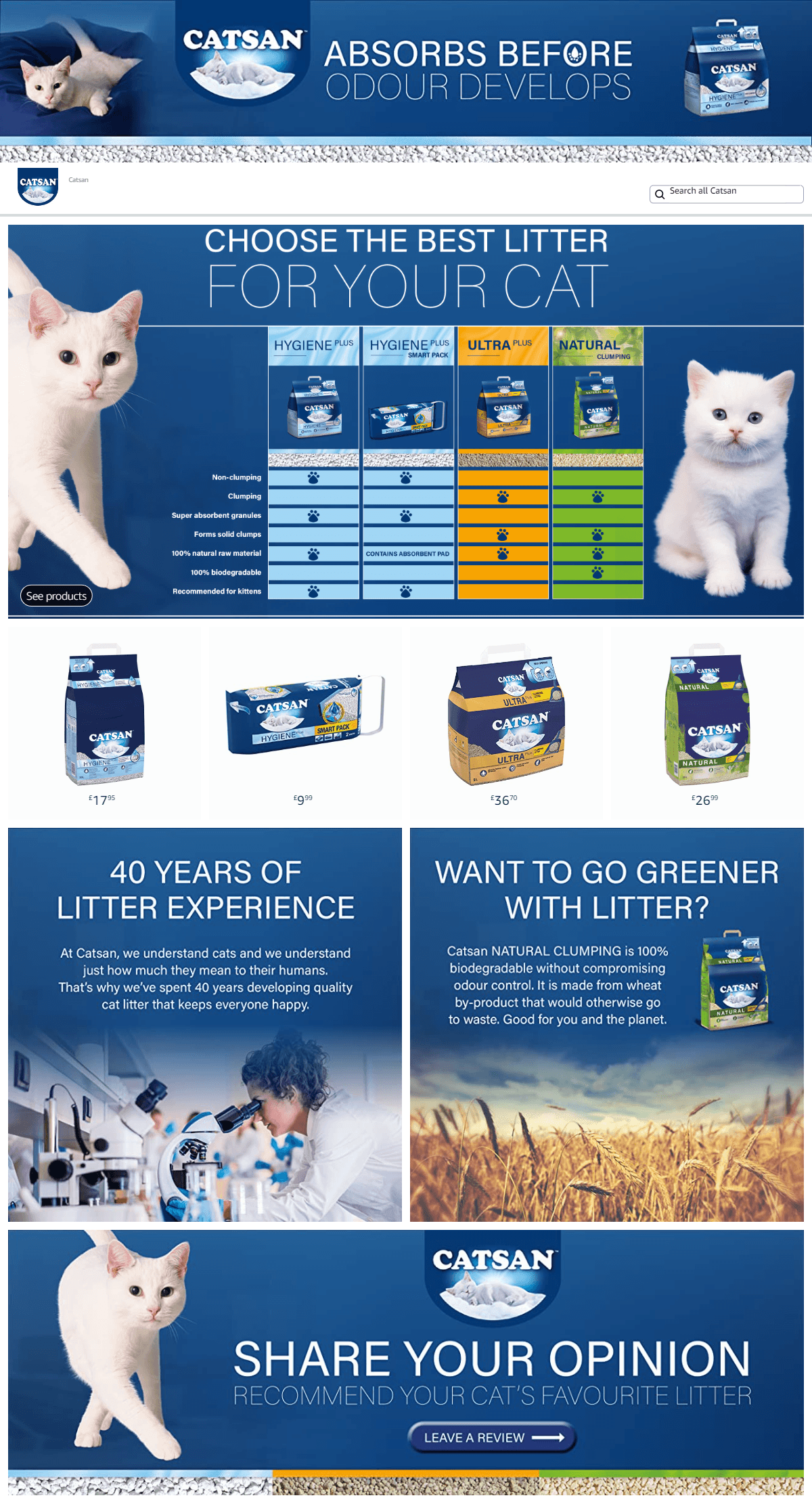 Brand Store for Amazon.co.uk  Catsan