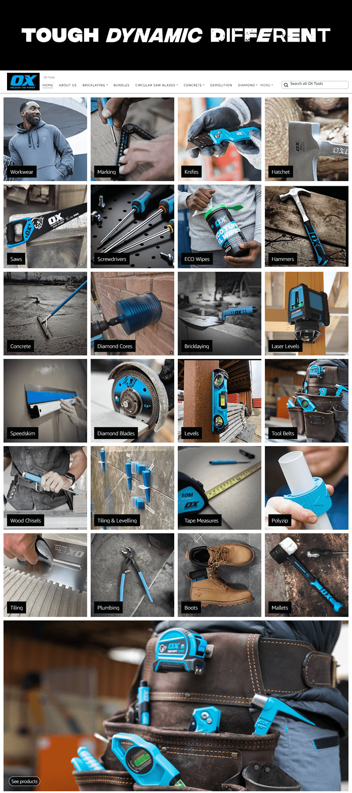 Brand Store for Amazon.co.uk  OX Tools