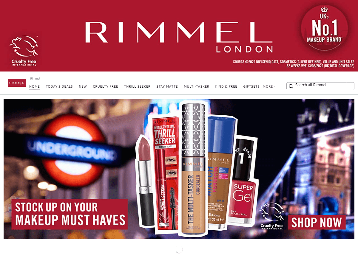 Brand Store for Amazon.co.uk  Rimmel