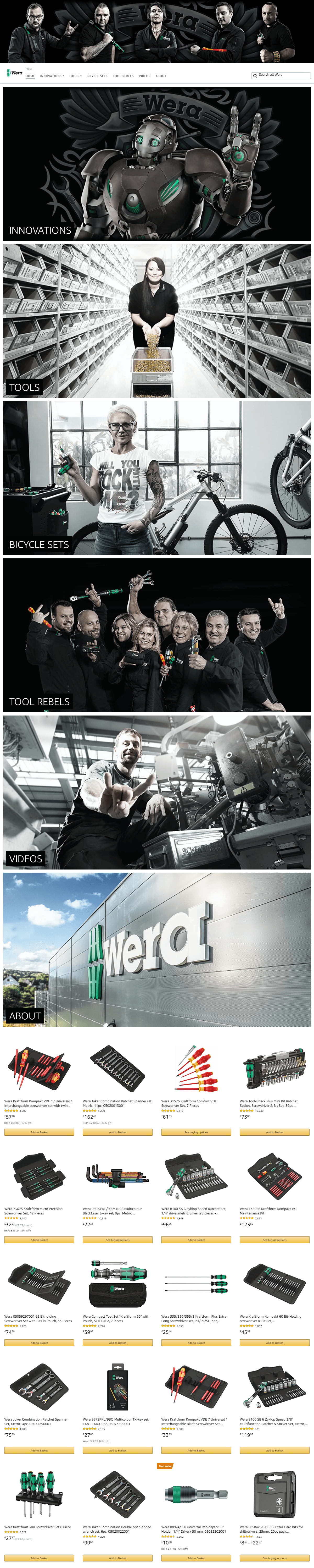 Brand Store for Amazon.co.uk  Wera