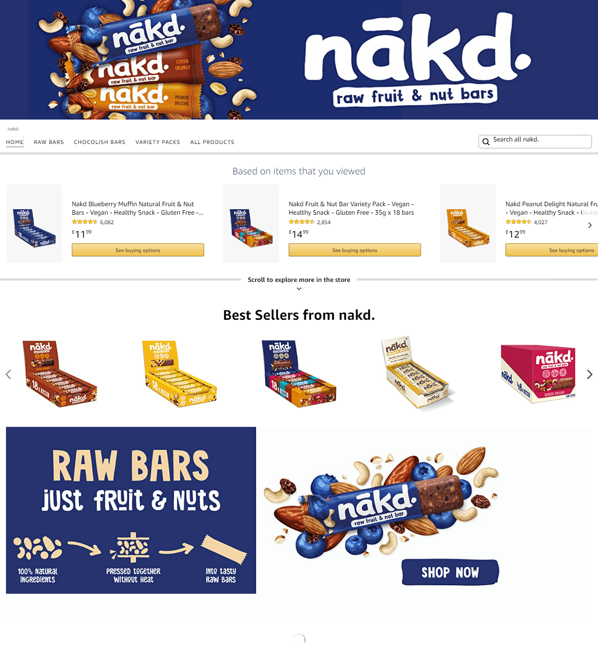 Brand Store for Amazon.co.uk  nakd.