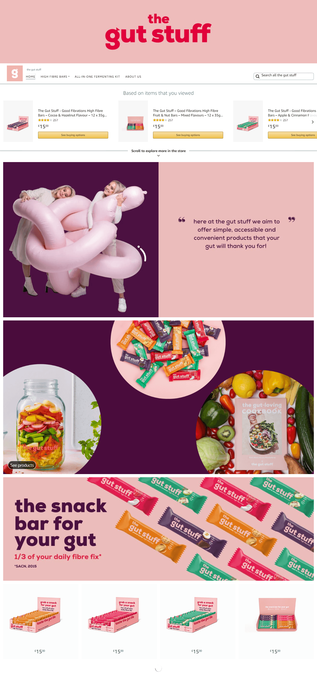 Brand Store for Amazon.co.uk  the gut stuff