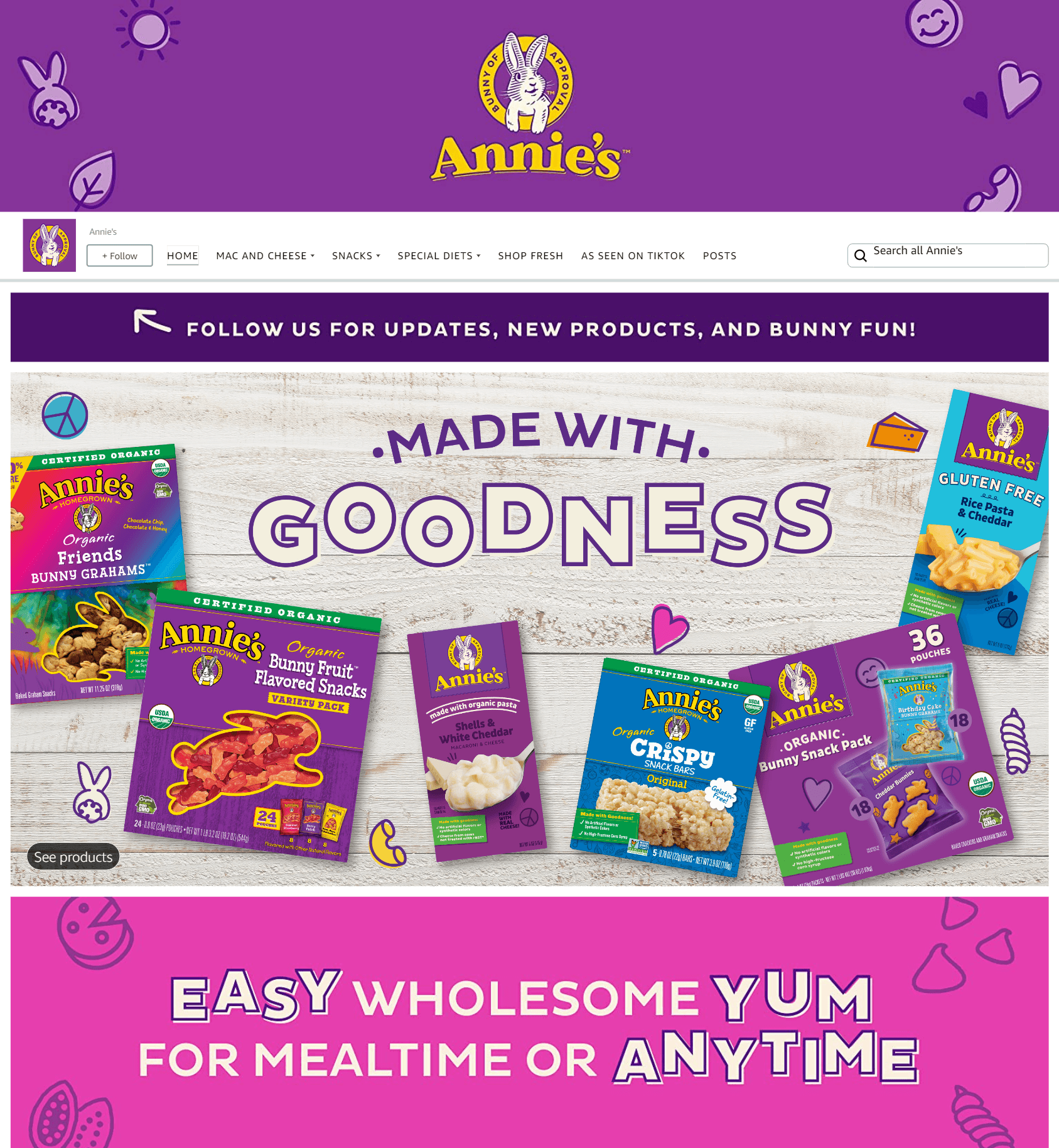 Brand Store for Amazon.com  Annie's