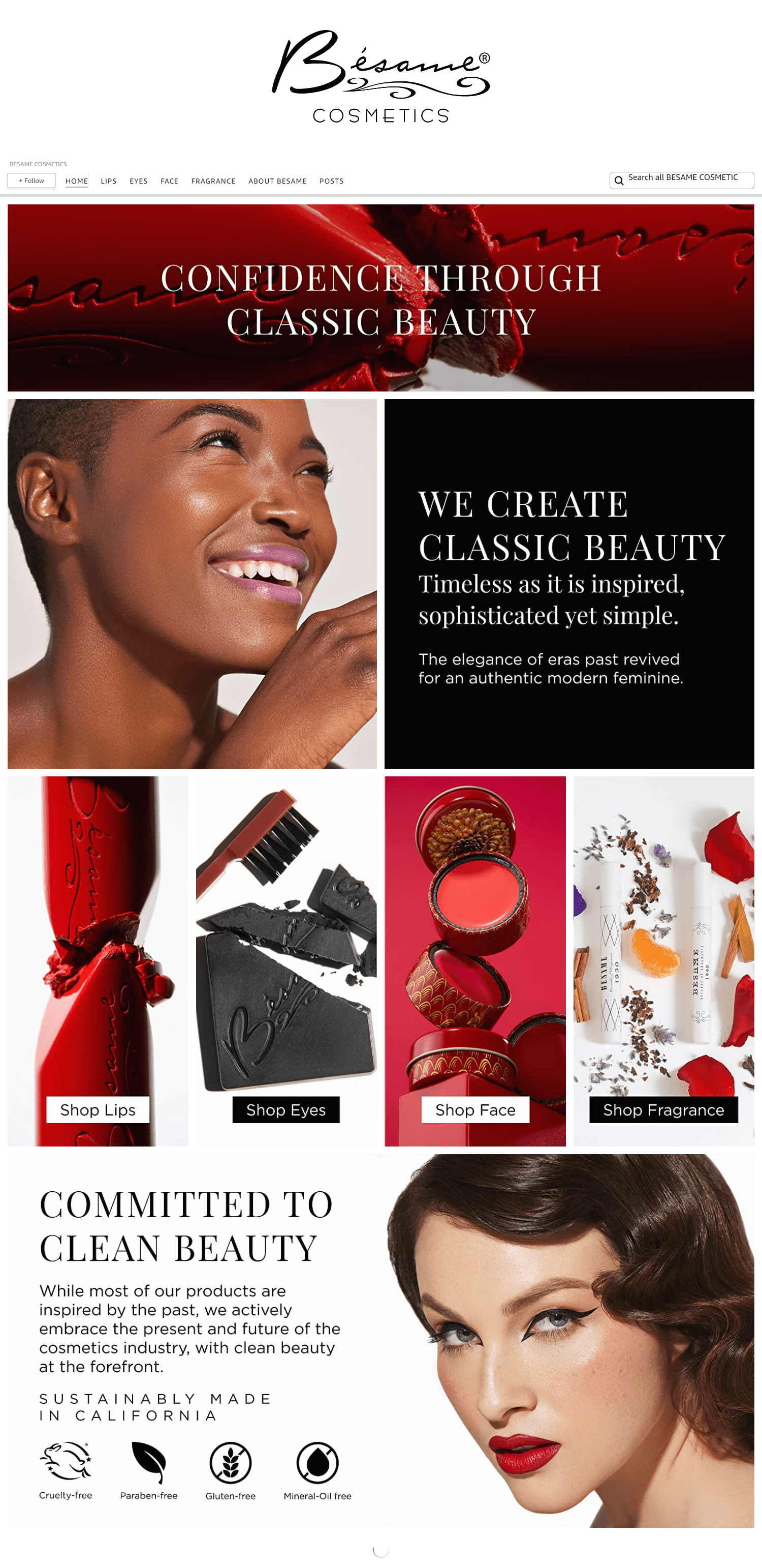 Brand Store for Amazon.com  BESAME COSMETICS