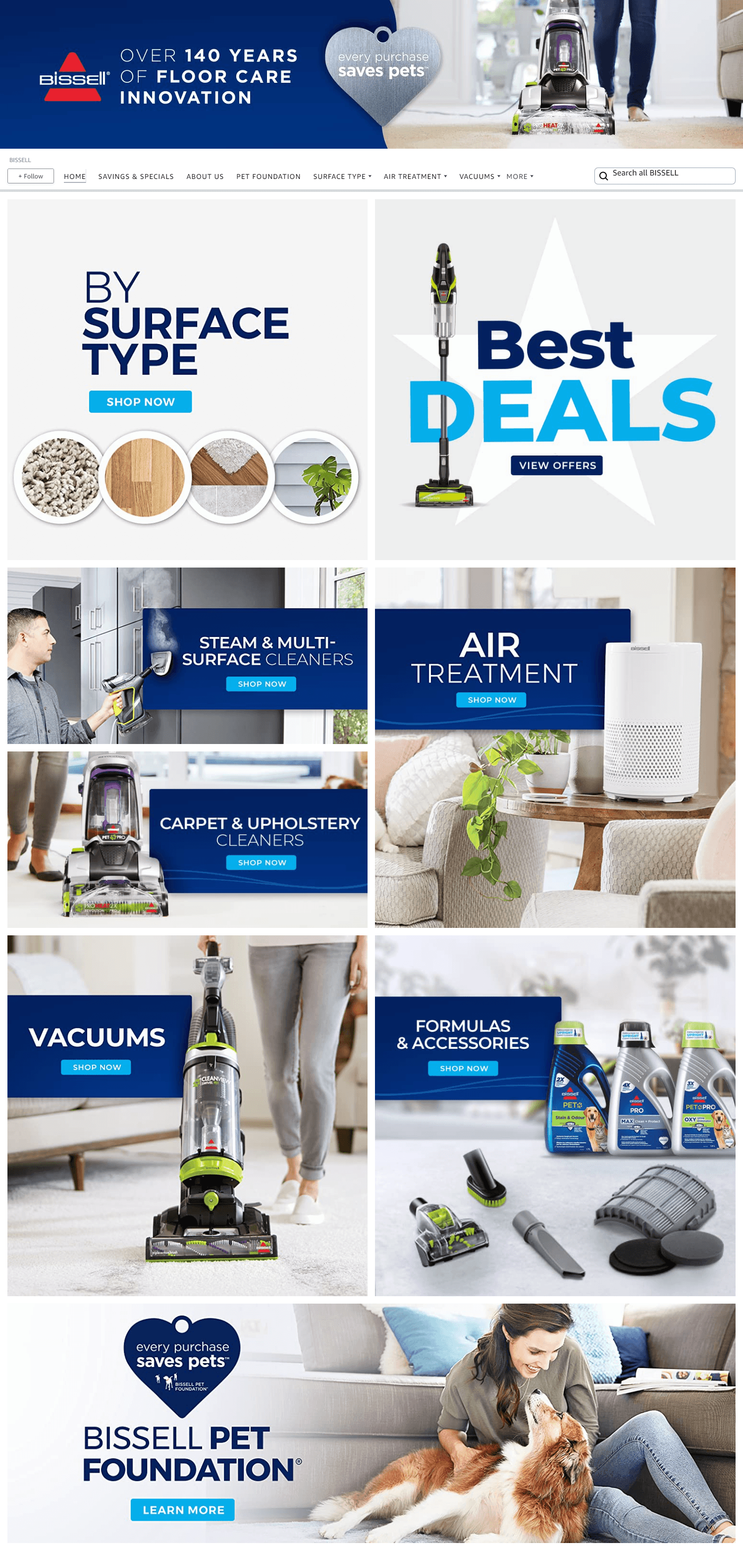 Brand Store for Amazon.com  BISSELL