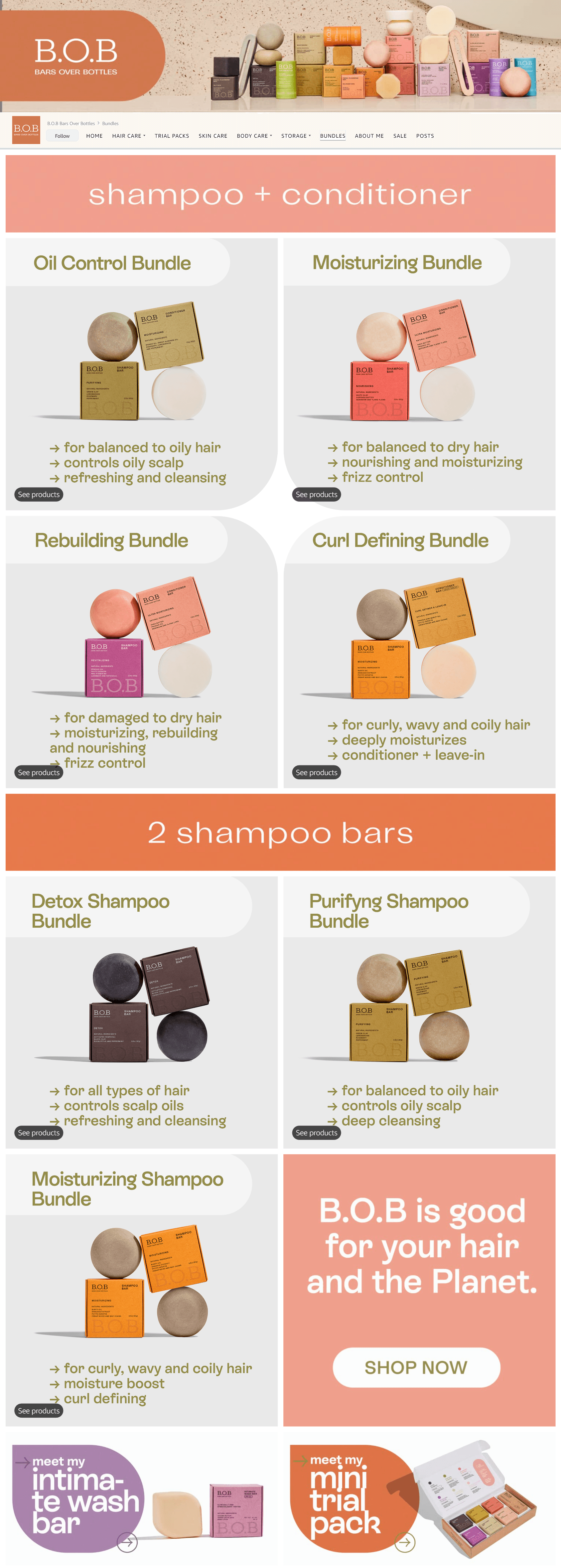 Brand Store for Amazon.com  B.O.B Bars Over Bottles  Bundles