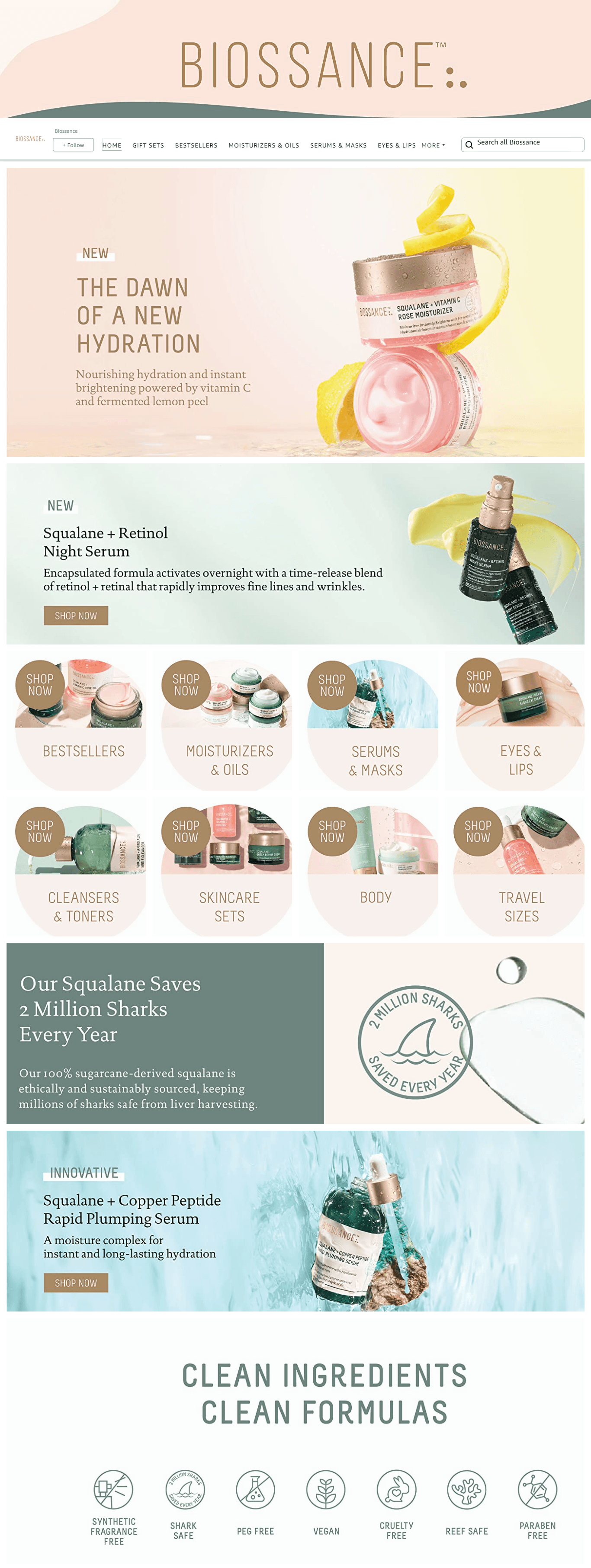 Brand Store for Amazon.com  Biossance