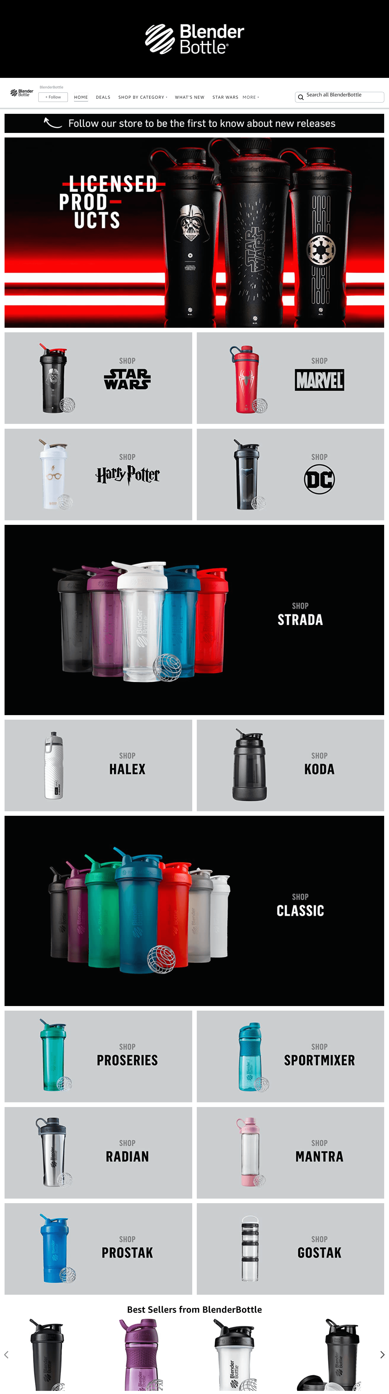 Brand Store for Amazon.com  BlenderBottle