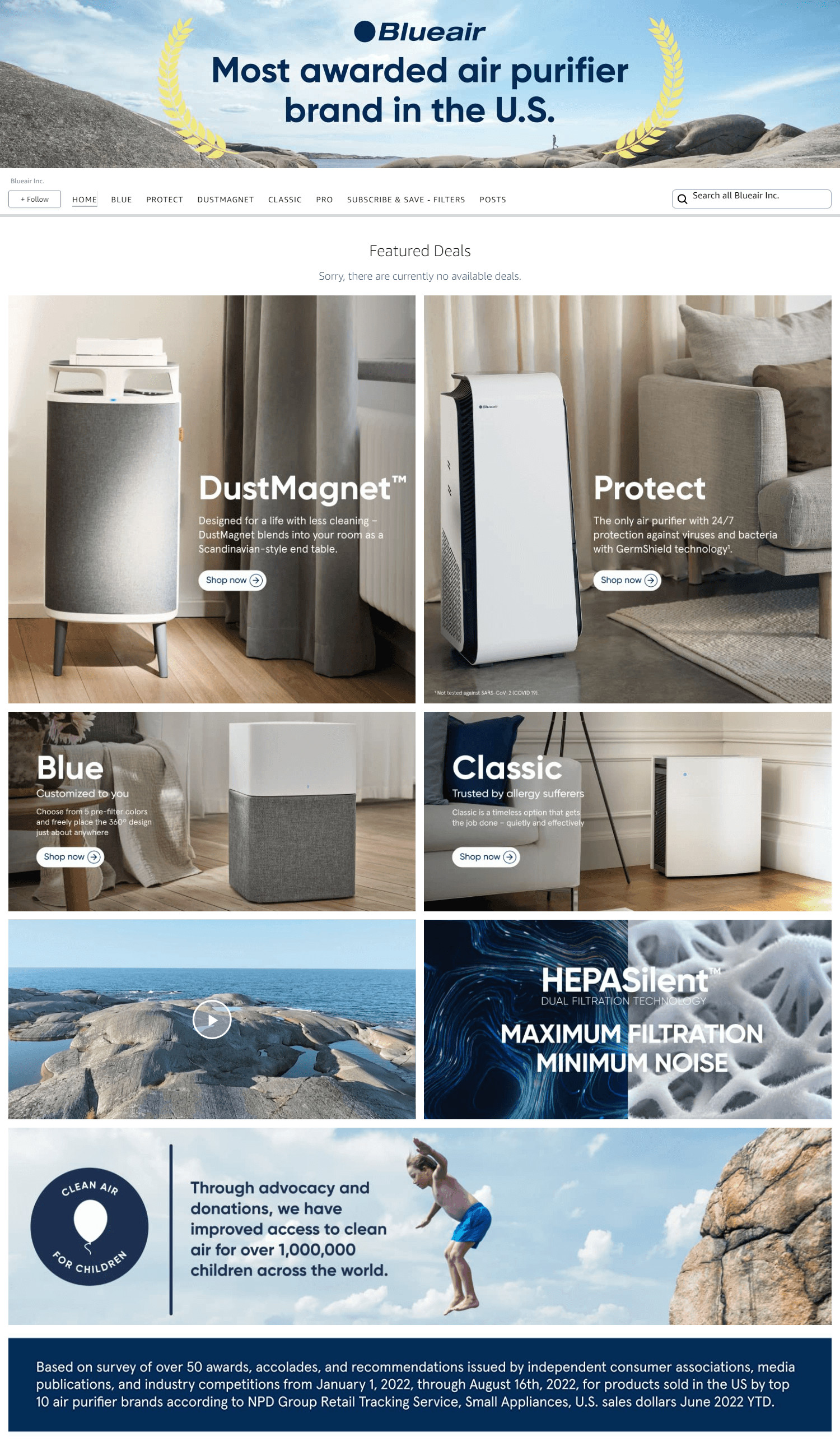 Brand Store for Amazon.com  Blueair Inc.
