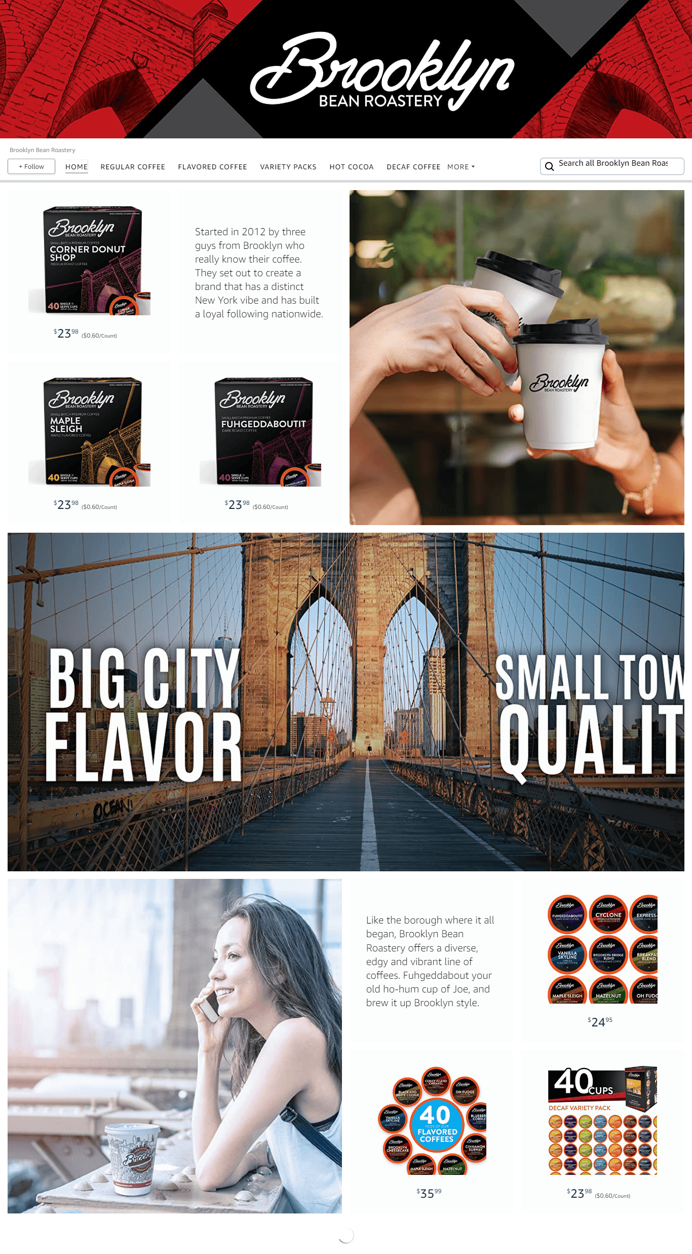 Brand Store for Amazon.com  Brooklyn Bean Roastery