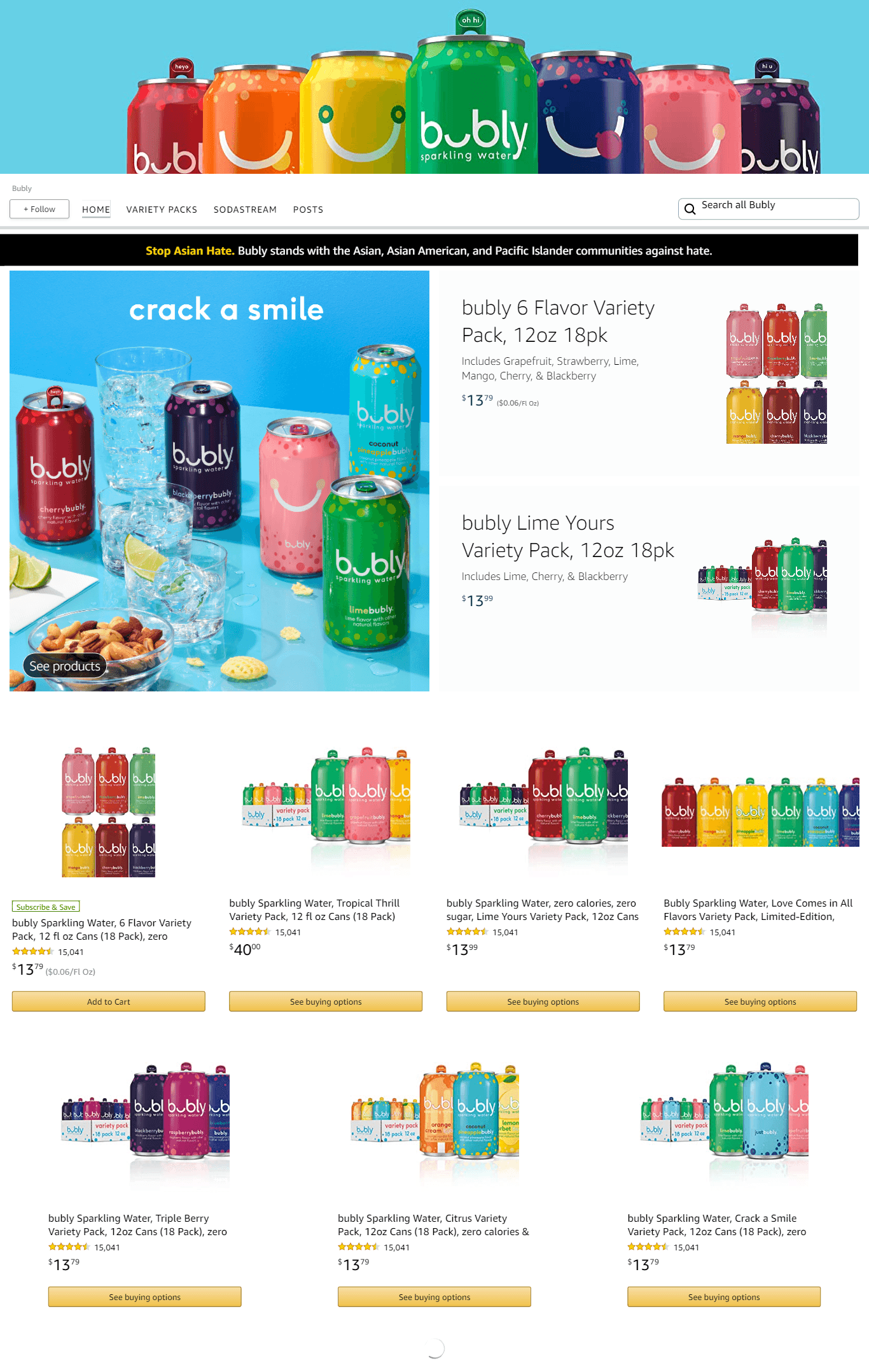 Brand Store for Amazon.com  Bubly