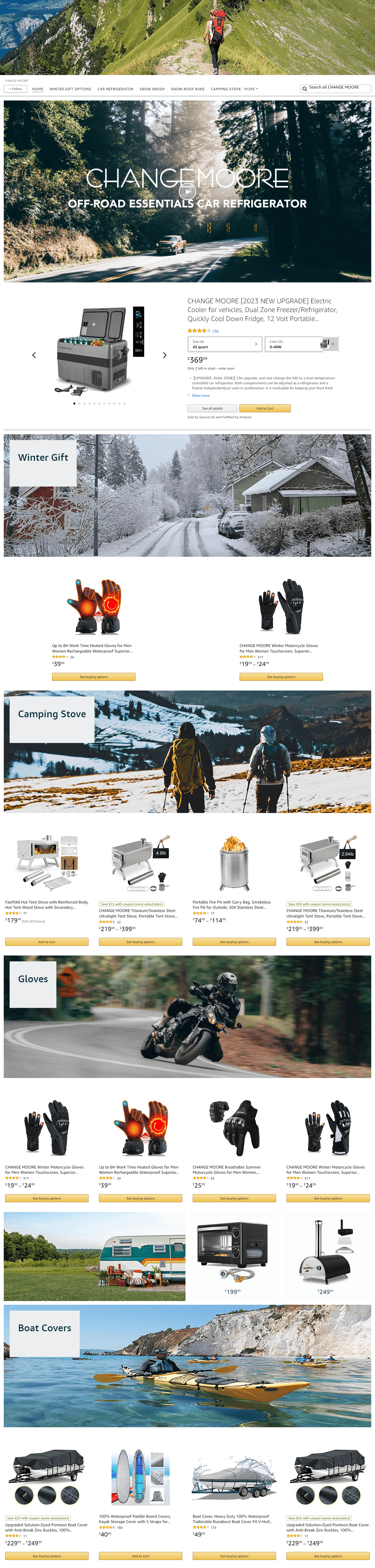 Brand Store for Amazon.com  CHANGE MOORE