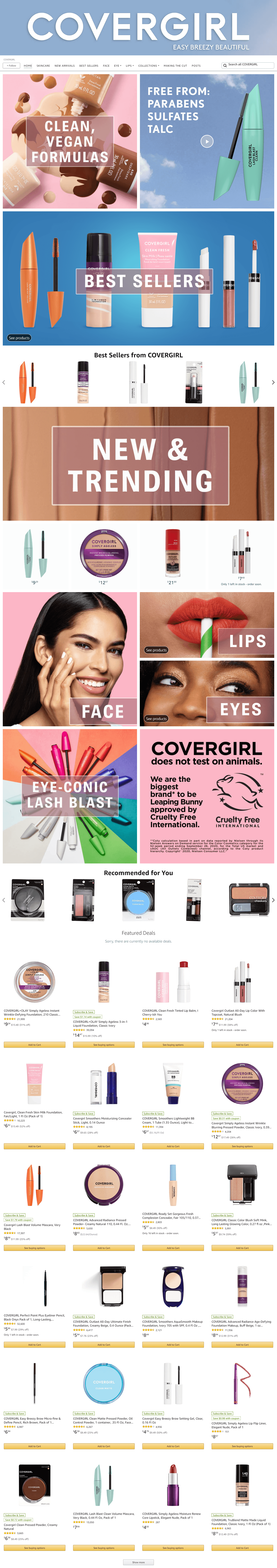 Brand Store for Amazon.com  COVERGIRL