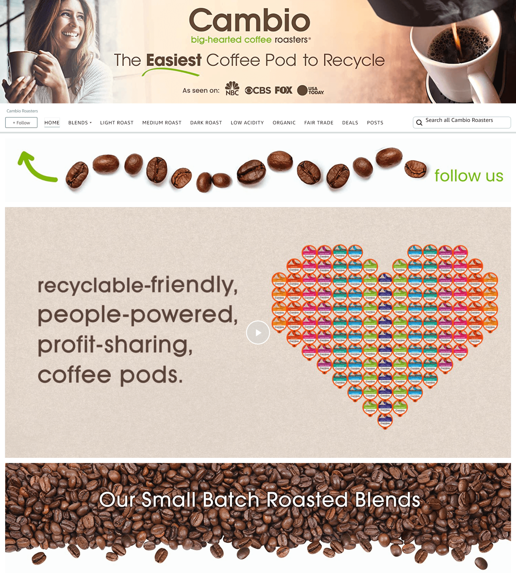 Brand Store for Amazon.com  Cambio Roasters