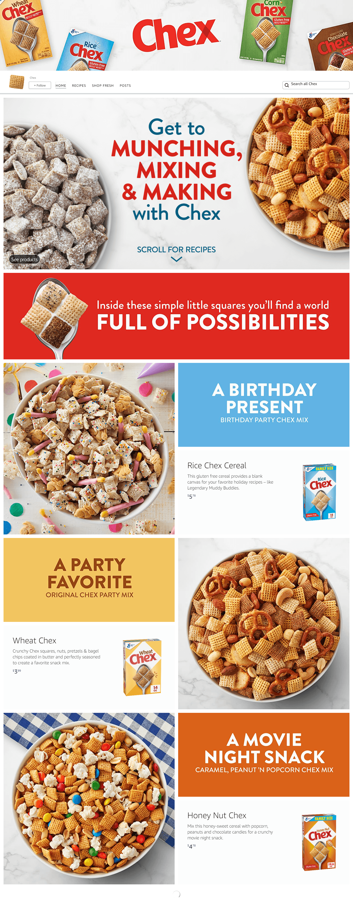 Brand Store for Amazon.com  Chex