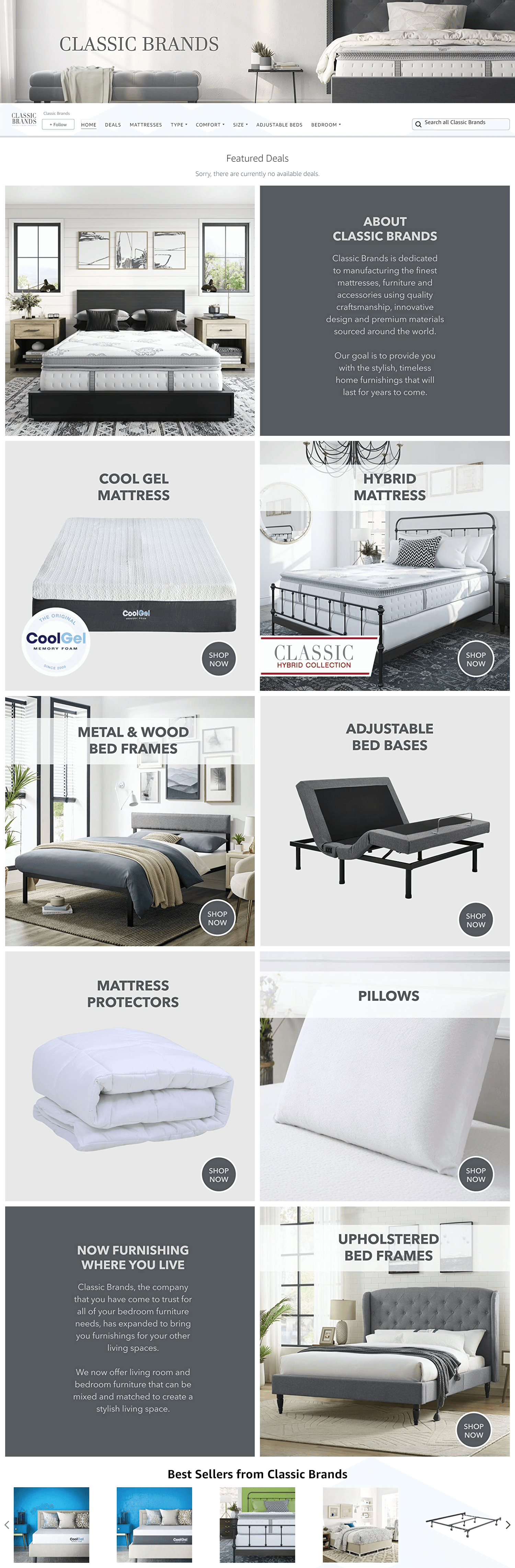 Brand Store for Amazon.com  Classic Brands