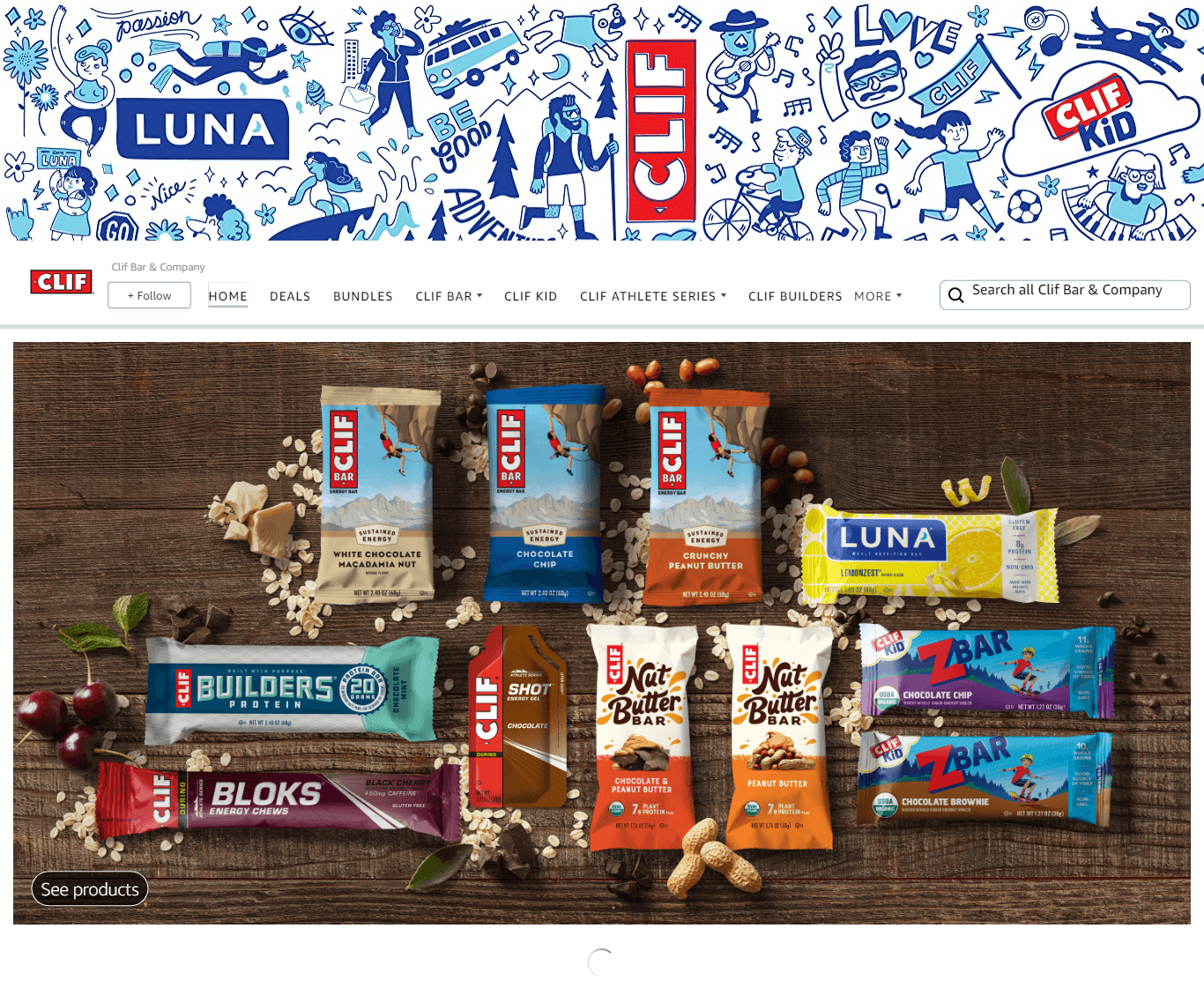 Brand Store for Amazon.com  Clif Bar   Company