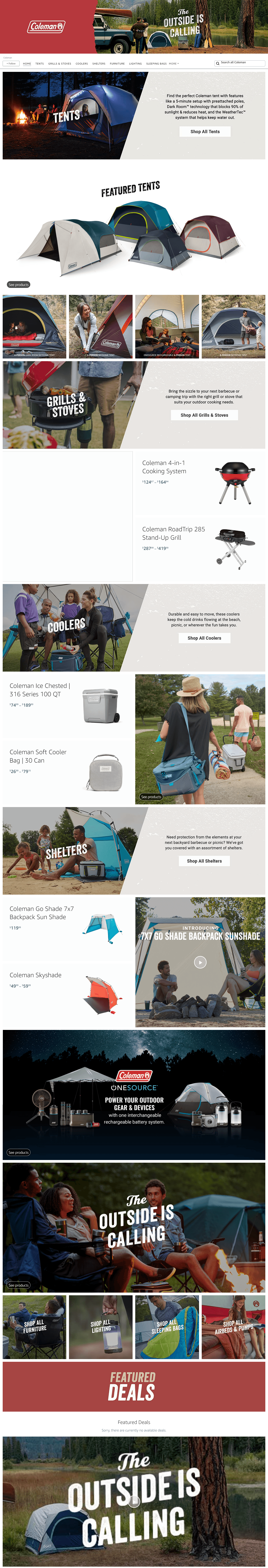 Brand Store for Amazon.com  Coleman